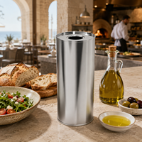 Elegante Recipiente Metálico Minimalista para Almacenamiento, con Logotipo Personalizado, para Aceite de Oliva, Aceite de Cocina y Alimentos Líquidos, Botella de Aluminio
