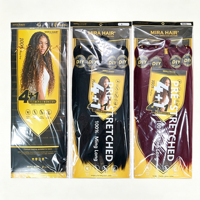 Vente en gros de mèches à tresser de 38 pouces (200g) et de 18 pouces (100g), extensions de cheveux lisses tressées et teintes pour la réalisation de nœuds Miracle