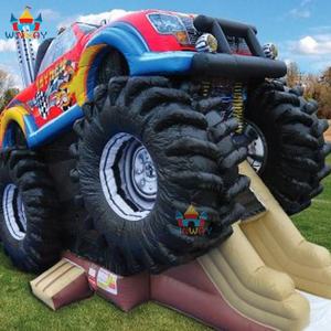 WINWAYTOYS Casa de Brinco Inflable de PVC con Tobogán, Diseño de Camioneta Monstruo, Capacidad Máxima 5-10 Personas, 8x4x3.5m/26x13x11.5ft, Fácil de Instalar, para Niños - Product Image 3