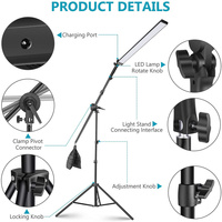 Kit d'éclairage vidéo LED professionnel 3 pièces pour studio photo et tournage vidéo