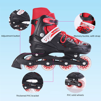 Lumière LED en option Roller Freestyle Slalom Flashing Wheel Inline Roller Skate Set