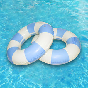 Liheng một cửa mua tùy chỉnh PVC trẻ em Inflatable người lớn sọc Inflatable Bơi Vòng 90cm bơi vòng Float - Product Image 3