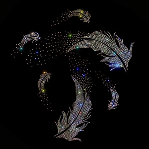 Tùy Chỉnh Bling Pha Lê Lông Lông <span class=keywords><strong>Houston</strong></span> Hotfix Sắt Trên Rhinestone Truyền Nhiệt Thiết Kế Bán Buôn - Product Image 1