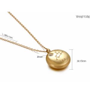 MECYLIFE Collier étoile céleste en or 18 carats étanche sans ternissement Bijoux Collier signe <span class=keywords><strong>du</strong></span> zodiaque minimaliste Collier <span class=keywords><strong>horoscope</strong></span> - Product Image 5