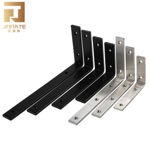 JINNATE Stainless Steel Corner Bracket 5Mm Thickness Wall Mount Shelf Support Standard Size - Product Image 1