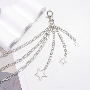 Chaîne de taille multicouche en métal à motif étoile pour femme, en alliage de zinc, pour usage quotidien, chaîne de corps tendance - Product Image 4