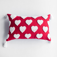 Housses de coussin en forme de coeur de haute qualité pour la Saint-Valentin avec une taille de 45x45cm et 30x50cm
