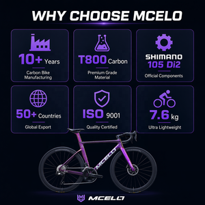 Vélo de route en <span class=keywords><strong>fibre</strong></span> de carbone MCELO SKO2 R7120 24 vitesses, freins à disque, prêt pour <span class=keywords><strong>la</strong></span> course hors route, design léger, sportif et fluide - Product Image 5