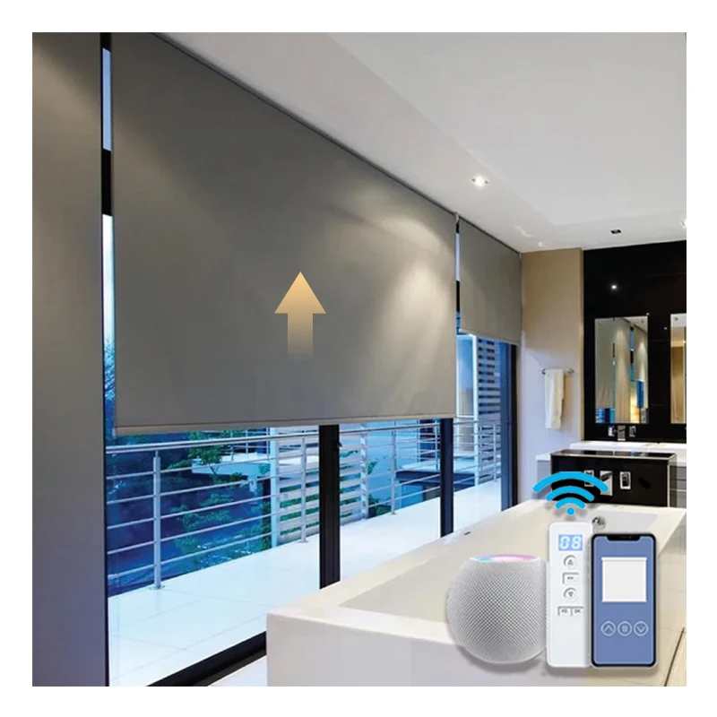 Smart Motorized Blackout Roller Blinds Built