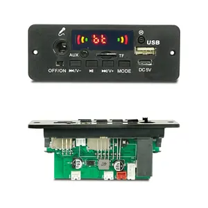 Batterij 3.7V 2X5W Mp3 Module Bluetooth Versterker Board Microfoon Luidspreker Mp3 Speler Bluetooth