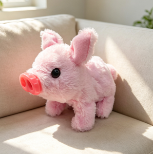 Lindo Cerdito de Peluche Eléctrico, Camina y Emite Sonidos, Multicolor, Regalo de Cumpleaños para Niños y Decoración para Mochila - Product Image 6