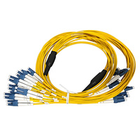 Cordon de brassage fibre optique 24 fibres LC/UPC-LC SM Monomode 9/125 pour PON, CATV, salle serveur, centre de données, boîtier terminal fibre FTTH
