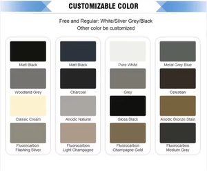 Porta scorrevole di lusso per villa, moderna, di alta gamma, in vetro a doppio strato, nera, termoisolante - Product Image 5