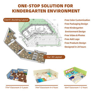 Muebles de guardería Montessori para niños, armarios de juguete para el aula, almacenamiento con organizador para guardería, solución de almacenamiento - Product Image 6