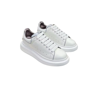 Wholesale high-quality leather fashion women's casual shoes, premium men's sports thick-soled walking shoes - Product Image 1
