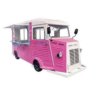 High Quality White Food Motorcycle Cheap Mobile Food Truck Hamburger Van Cart Ice Cream Tricycle Food Cart - Product Image 3