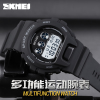 Montres SKMEI 1775 pour femmes et hommes, montre-bracelet numérique tendance, affichage lumineux, chronographe, horloge étanche, montre de sport pour cadeau