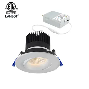 Lanbot Etl Cob 15w Dimmable Led Pot Gimbal Downlight Ac110 To 265v China Lighter Factory
