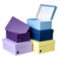 Boîte organisatrice de chaussures en papier rigide personnalisable avec logo en relief pour chaussures de boxe