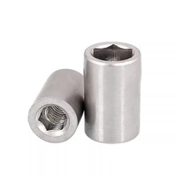 Hina 304 Stainless Steel Metric Cylinder Tie Rod Nut Round Fully Threaded Right Hand M5 M6 M8 M10 M12 M16