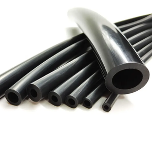 أنبوب أسود 60A مضاد للشيخوخة 5*8 أنبوب سيليكون مجوف من الدرجة البلاتينية أنبوب خرطوم مطاطي مرن مقذوف للأطعمة للمشاريع - Product Image 1