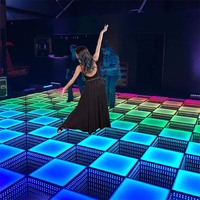 Panel de Pista de Baile LED Magnético con Efecto Arcoíris, Impermeable, para Exteriores, Bodas, Recepciones, Sistema de Iluminación para DJ