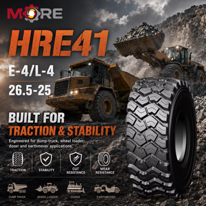 Neumático Radial OTR 26.5R25 E4 L4 HRE41 para Camión Volquete, Minería, Construcción, Movimiento de Tierras, Neumático Sin Cámara de Alta Resistencia - Product Image 3