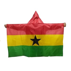 Cape drapeau du monde 3x5 pieds avec capuche, boucles de pouce cousues, en polyester imprimé, pour supporter le football écossais - Product Image 6