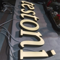 Enseigne lumineuse LED personnalisée en lettres acryliques 3D rétroéclairées, étanche IP65, pour la décoration murale de cafés, hôpitaux et commerces