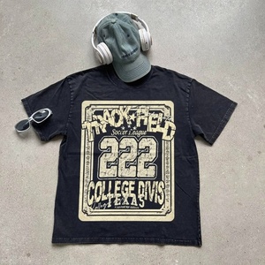 Camiseta Gráfica para Hombre de Marca Privada, Diseño Personalizado, 100% Algodón, Impresión Serigráfica, Transpirable, Anti-Pilling, Manga Corta, Alta Calidad - Product Image 2