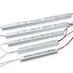 LED Driver 12V 1.5A 2A 3A 4A 5A Transformador de iluminação de comutação ultrafinos 18W 24W 36W 48W 60W LED Strip Light Box