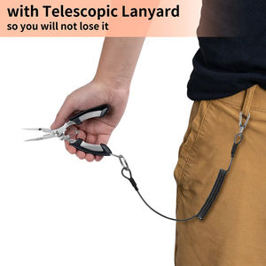 Pince de pêche professionnelle 16cm pour coupe de ligne et ouverture d'anneau fendu outil de pêche multifonction en acier inoxydable - Product Image 5