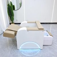 Table de beauté électrique pour ongles et cils avec fonction de massage des pieds et fauteuil inclinable - Mobilier commercial pour salons et hôtels