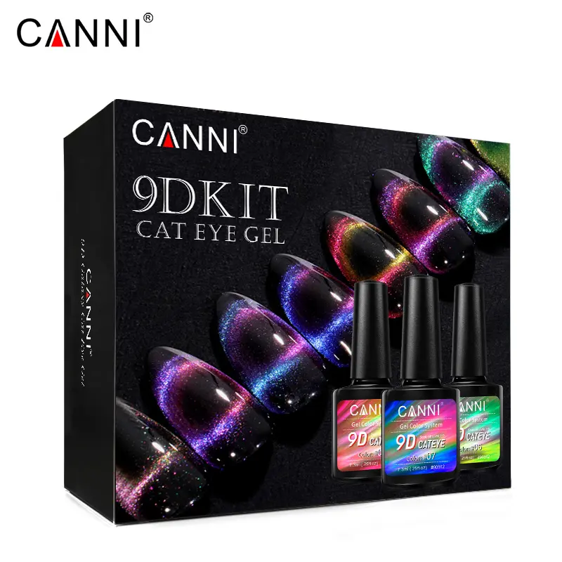 20pcs 키트 자석 도구 프라이머 베이스 No-Wipe Topcoat UV 젤 CANNI 네일 아트 디자인 매니큐어 9D 갤럭시 고양이 눈 젤 폴란드어