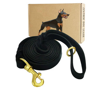 Correa de perro de lujo de alta resistencia, correa de cuero genuino trenzada suave y cómoda para perros pequeños y grandes, entrenamiento de impresión personalizado - Product Image 6