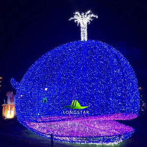 Décoration de célébration du festival 2025 Baleine, requin, affichage d'éclairage en forme de dinosaure Décoration extérieure - Product Image 1