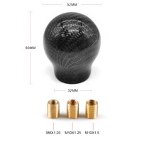 XGS 2025 OEM vrai pommeau de vitesse en Fiber de carbone double levier de changement de vitesse de Transmission automatique de voiture pour Ford MK3 MK4 levier de changement de vitesse manuel