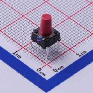 DTS-65R-V Tactile Switch Through hole Component (THT) Switch Single Pole Single Throw Round Button Through Hole 6.2mm - Product Image 1