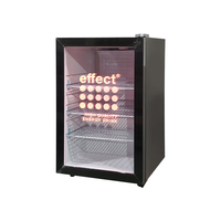 Kulkas Mini Display Monster untuk Minuman Energi Pintu Kaca dengan Logo LED Pendinginan Profesional Terlaris 2025 Pendingin Komersial