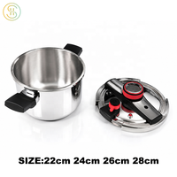 Cuisinière à pression anti-explosion en acier inoxydable 304 épaissi de haute qualité, grande capacité 6L, pour la cuisine domestique, fabrication OEM