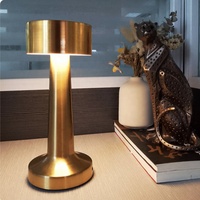 Lampe de table LED portable sans fil rechargeable avec commande tactile pour hôtel, restaurant, bureau – Vente en gros, design moderne et luxueux