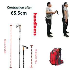 Goodwin Carbon Fiber Wandelstokken Telescopisch Zelfverdediging Wandelstokken Trekkingstokken - Product Image 2