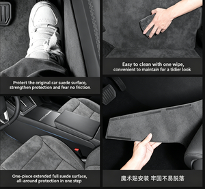 Protection anti-coup de pied pour console centrale Tesla Model Y L 2025, protection intérieure anti-rayures, accessoire de <span class=keywords><strong>voiture</strong></span> - Product Image 5