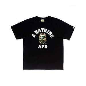 T-shirt imprimé Bapees tendance pour homme, version haute qualité 1:1, collection 2025, motif lettres, style créateur de mode - Product Image 5
