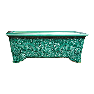 Gran clásico Yixing púrpura arcilla bonsái <span class=keywords><strong>macetas</strong></span> cuadradas chino esmaltado <span class=keywords><strong>cerámica</strong></span> dragón colección para uso en el jardín para compras en el suelo - Product Image 2