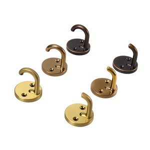 Dingcheng Brass <b>Wall</b> <b>Hooks</b> 1636 Single <b>Hook</b> For Wardrobe Entryway Bathroom Indoor Use - Product Image 1