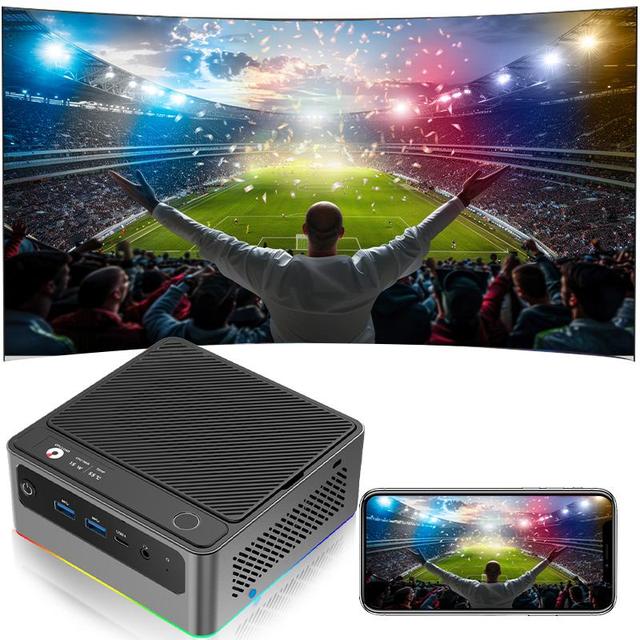 Intel Ultra 7 155H Mini PC DDR5 Quad-Screen 4K Output Mini Server PC