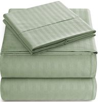 Draps de lit d'hôtel personnalisés de qualité supérieure, rayés blancs, drap plat, drap-housse avec taie d'oreiller