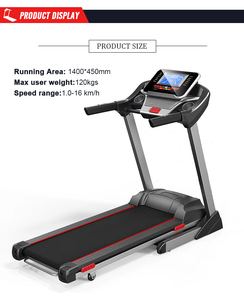 ลู่วิ่งไฟฟ้าพับได้พร้อมเครื่องวัดชีพจรและค่าดัชนีมวลกาย เหมาะสำหรับการออกกำลังกายแบบแอโรบิก - Product Image 4