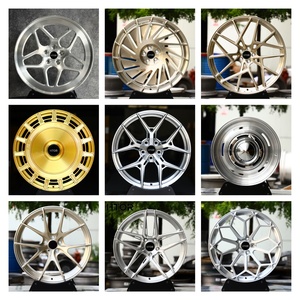 HTOR 17 18 19 20 21 22 pouces jantes de voiture noir brillant 5X112 5X120 roues forgées à face jaune à rayons multiples pour Corvette C8 Z51 A7 S7 RS7 - Product Image 6